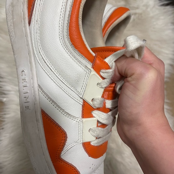 SOLD Orange and white shoes sneakers - Picture 5 of 5